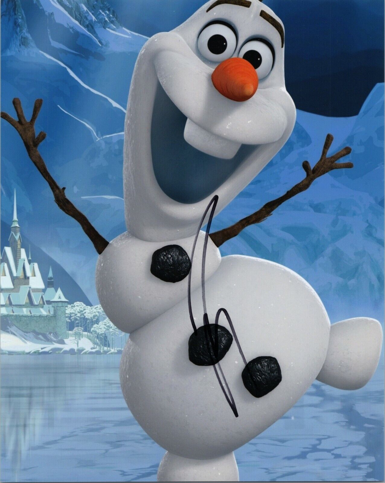 ~~ JOSH GAD Authentic Hand-Signed OLAF ~ FROZEN