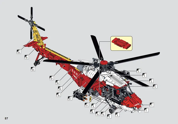 KAVOWORLD 99918 MZ-20 Armed Rescue Helicopter Combat Modified