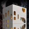 Castle Building Block Maze Small Particle Puzzle Assembly Series