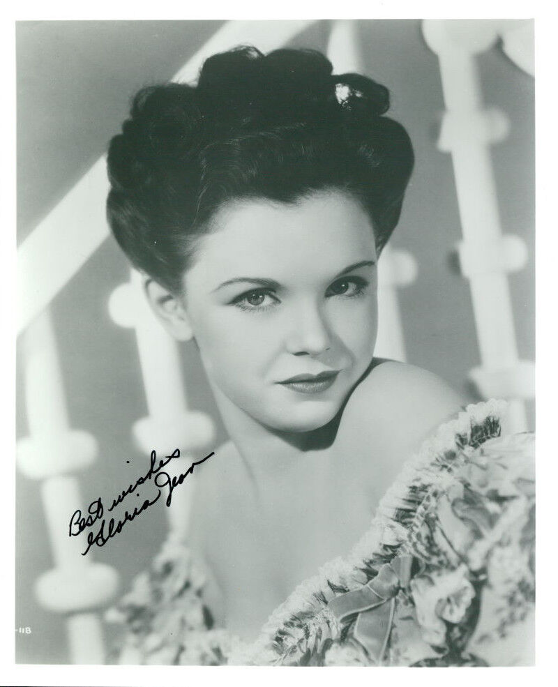 Gloria Jean signed 8x10 Photo Poster painting COA