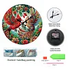 Diamond Painting Christmas Cardinal Wall Clock