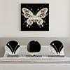 Butterfly DIY Pearl Diamond Painting Kit for Adult Home Decor 25x25cm With Frame
