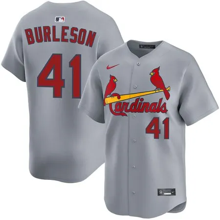 Men's St. Louis Cardinals #41 Alec Burleson Gray Home Limited Jersey ZFUJ