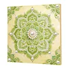 DIY Pearl Painting Green Mandala for Home Decor with Frame(30*30cm)