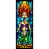 11CT Stamped Disney Stained Glass - Cross Stitch 30*83cm(glass painting cross stitch) tapestrymarket
