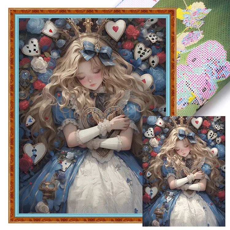 Alice In Wonderland 11CT Stamped Cross Stitch (50*65CM) gbfke