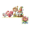 (US Local)Hello Spring Diamond Painting Door Corner Sign Diamond Art Door Right Angle Sign