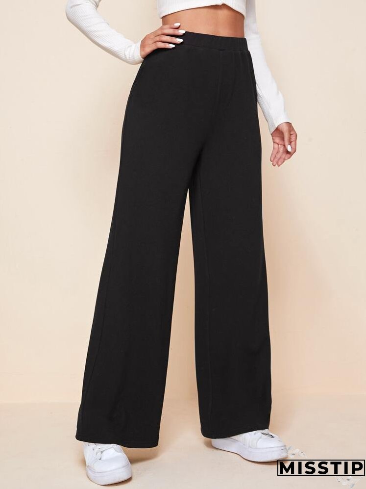 High Waist Wide Leg Pants