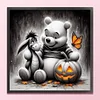 Winnie Pooh Pumpkin-11CT Stamped Cross Stitch 40*40cm/15.75*15.75in