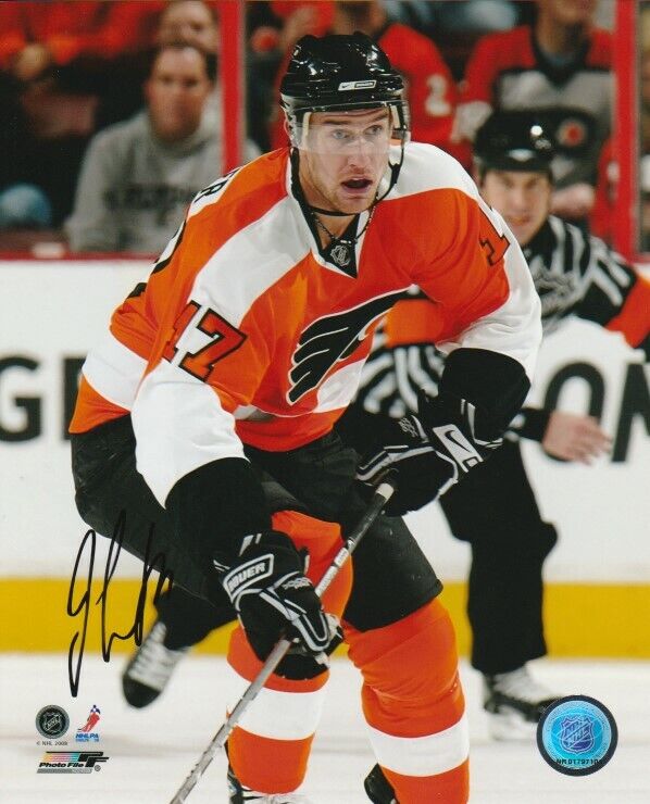 JEFF CARTER SIGNED PHILADELPHIA FLYERS 8x10 Photo Poster painting #1 Autograph EXACT PROOF!