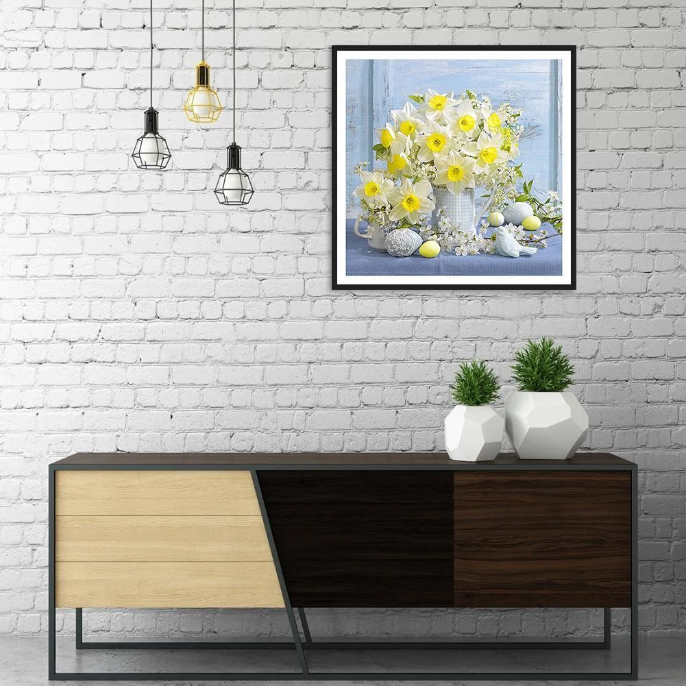 Diamond Painting - Full Round Drill - Elegant Flower(30*30cm)