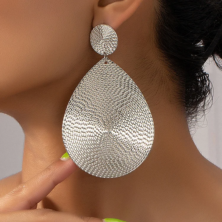 Fashion Geometric Water Droplet Shaped Earrings