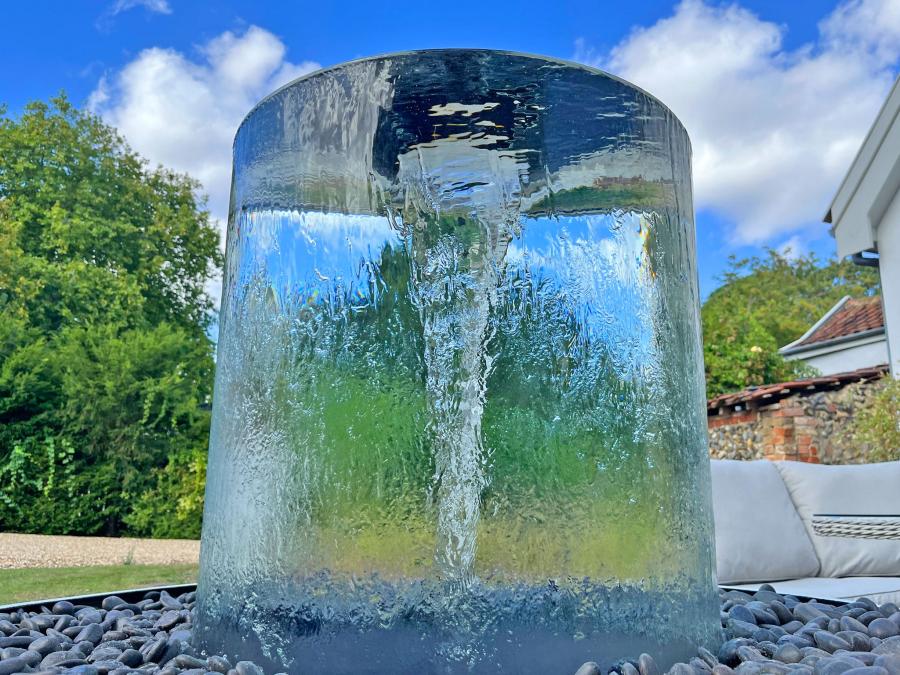 Endless Vortex Water Fountain Yard or Garden Water Feature Endless Vortex Water Fountain Yard or Garden Water Feature