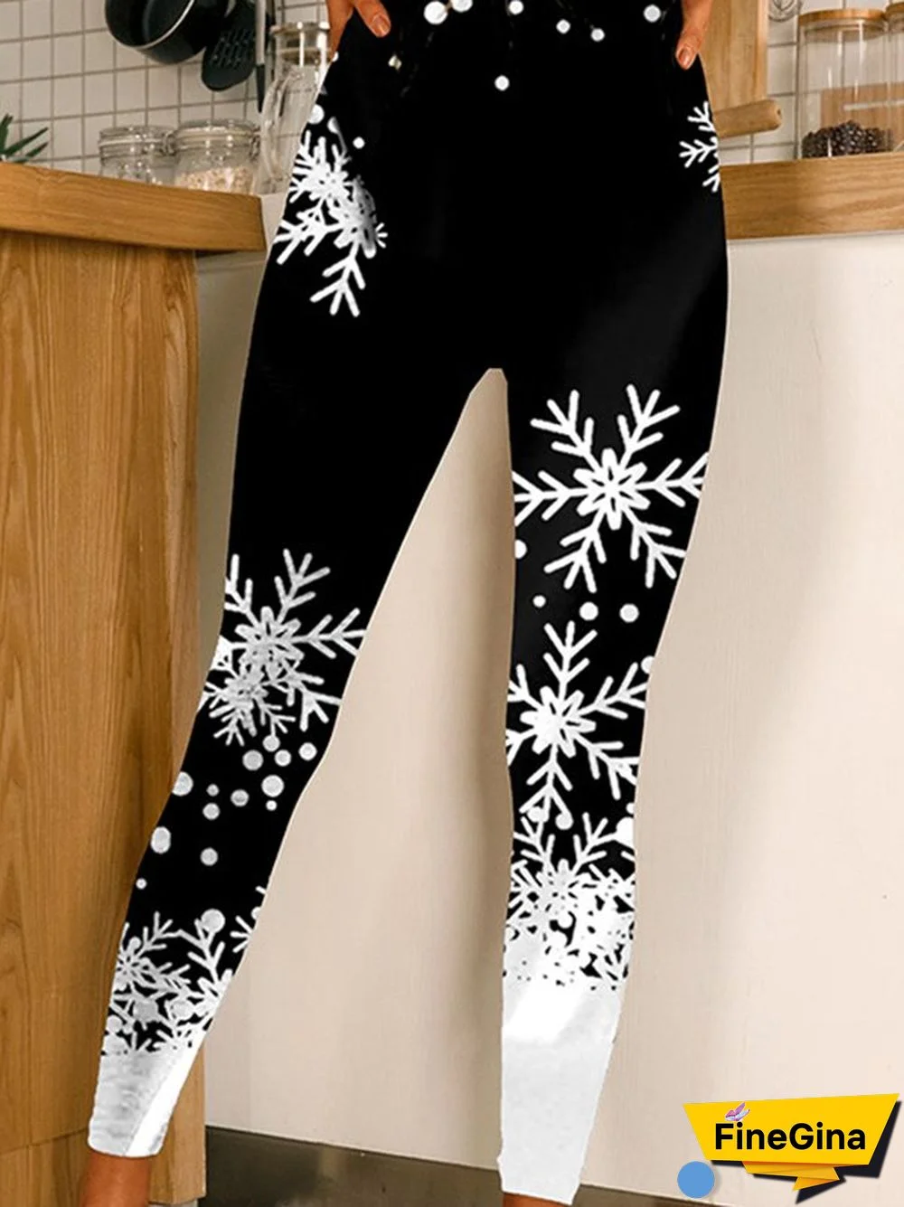 Printed Casual Skinny Leggings