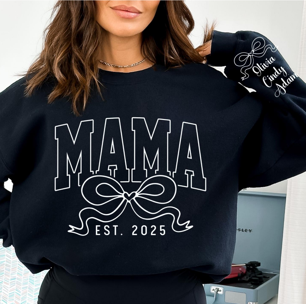 Loveyoufancy Personalized Mom Sweatshirt, Gift For Her, Christmas Gift For Mom