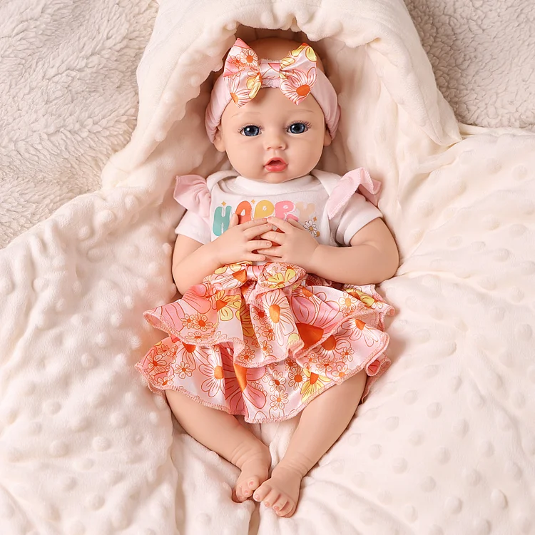 Babeside Phoebe 12"/16" Realistic Silicone Quiet Baby Little Infant Girl Special Love for Mom(Pre Order to May.15)