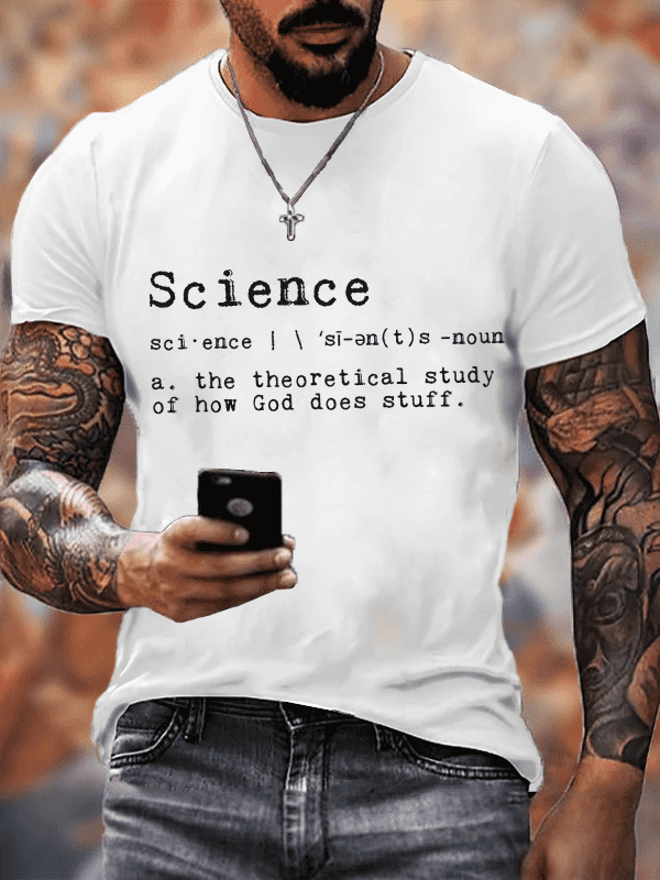God's Definition of Science Cotton T-shirt