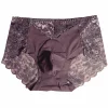 Light luxury men's breathable lace sexy large size U-shaped bag underwear shorts
