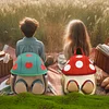 New mushroom bag 1-4 years old children's backpack for traveling cute fruit bag