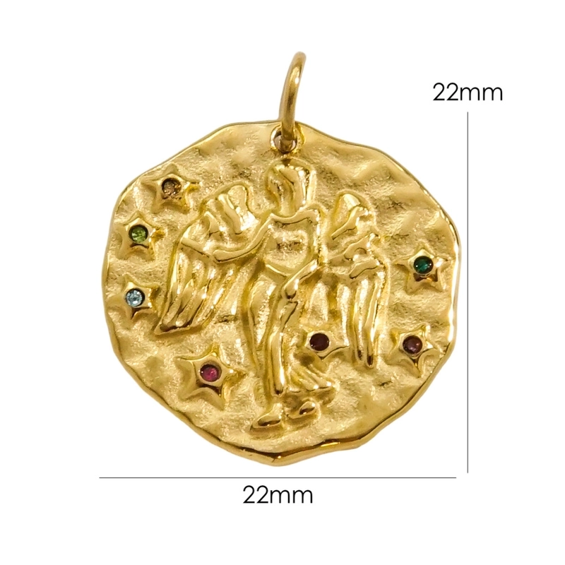 3 Pieces 304 Stainless Steel Rhinestones Constellation Pendant