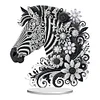 DIY Zebra Acrylic Diamond Painting Desktop Ornaments