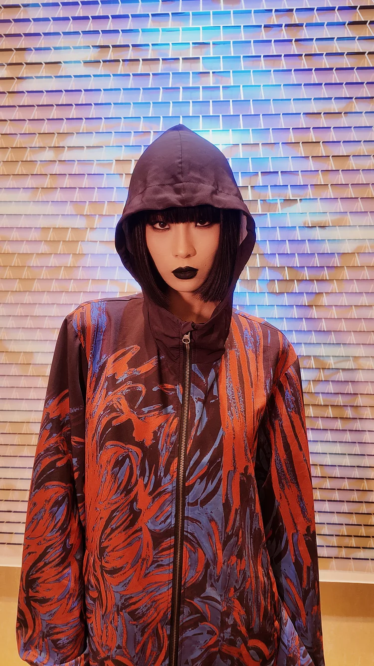 NIGEL NOLAN Hooded Anorak - 8 Recycled Water Bottles - Black