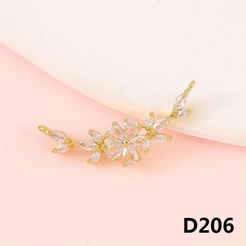 1 Piece 1-2cm Copper Zircon Geometric Jewelry Accessories Pendant
