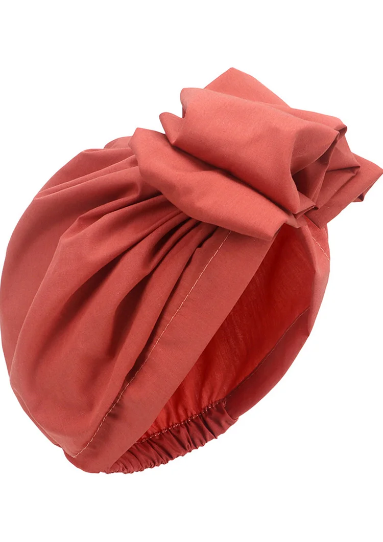 Solid Retro Flower Head Cap