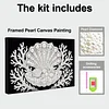 DIY Pearl Painting Shell for Home Wall Decor with Frame(20x30cm)