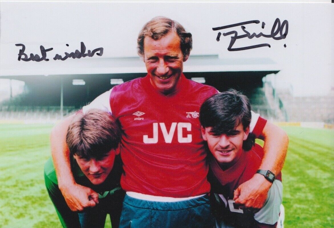 TERRY NEILL HAND SIGNED 6X4 Photo Poster painting ARSENAL FOOTBALL AUTOGRAPH 5