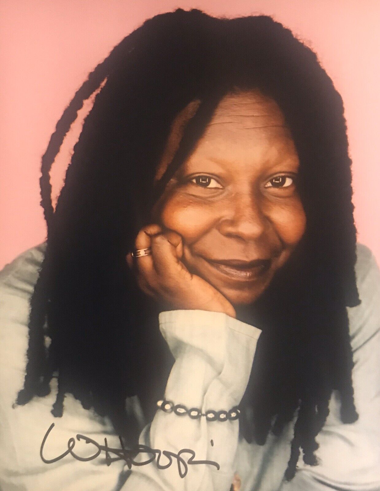 Whoopi Goldberg Autographed Signed 8x10 Color Photo Poster painting