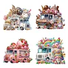 4Pack Gnomes Trucks-Crystal Rhinestone Diamond Painting(30x30cm)