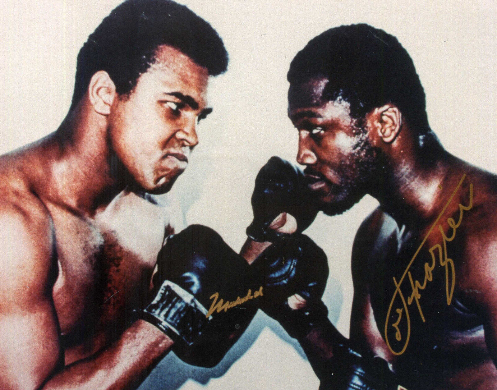 MUHAMMAD ALI / JOE FRAZIER Signed Photo Poster paintinggraph Heavyweight BOXING Champion reprint