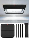 Blackout Cover Foldable Car Sun Shield Car Sun Screen for Travel Trailer Caravan