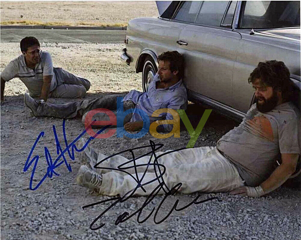 Hangover Cast Cooper Helms Galifianakis Autographed Signed 8x10 Photo Poster painting reprint