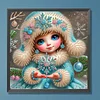 Snow Girl - Diamond Painting - Partial Special Shaped Drill(Canvas|30*30cm)