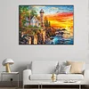 Diamond Painting-DIY Full Round Drill Lighthouse（70*50cm）