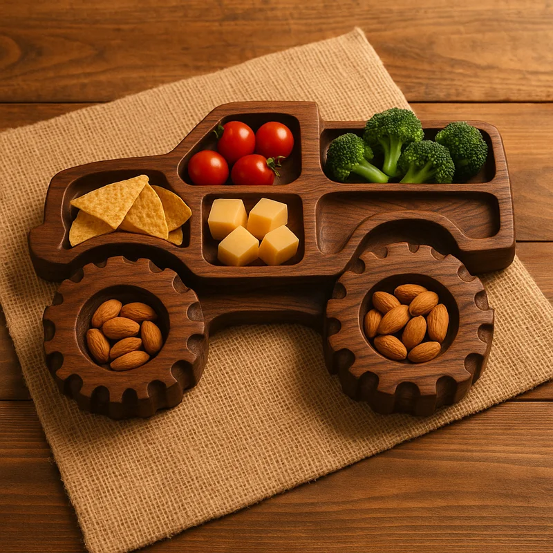 Wooden Vehicle Charcuterie Platter