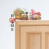Diamond Painting Gnome Train House Door Right Angle Sign for Home Decoration