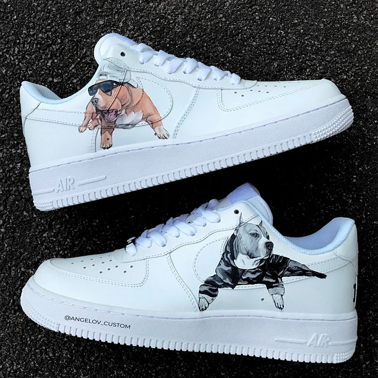 Custom Hand-Painted Sneakers- "Dogs"