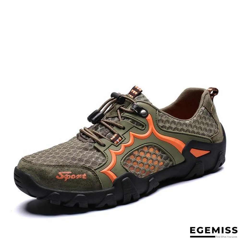 Mens Breathable Mesh Men's Shoes Outdoor Flat Shoes Men Comfortable Handmade Casual Shoes | EGEMISS