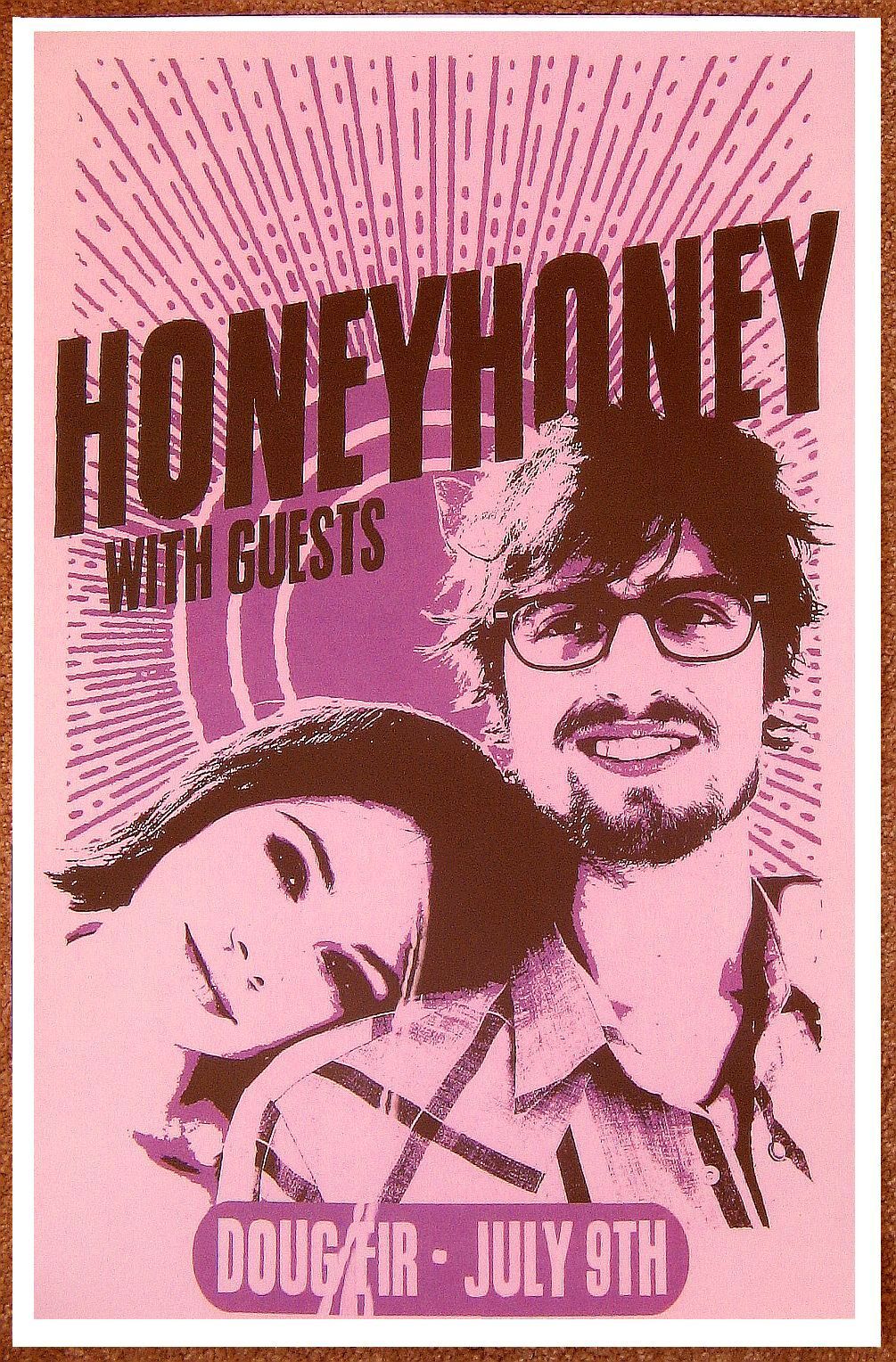 HONEYHONEY 2015 Gig POSTER Portland Oregon Concert