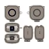 Protective Cover Compatible for Sony LinkBuds Clip WF-LC900 TPU Earphone Case Protective Skin Case with Carabiner Anti Scratch & Shockproof