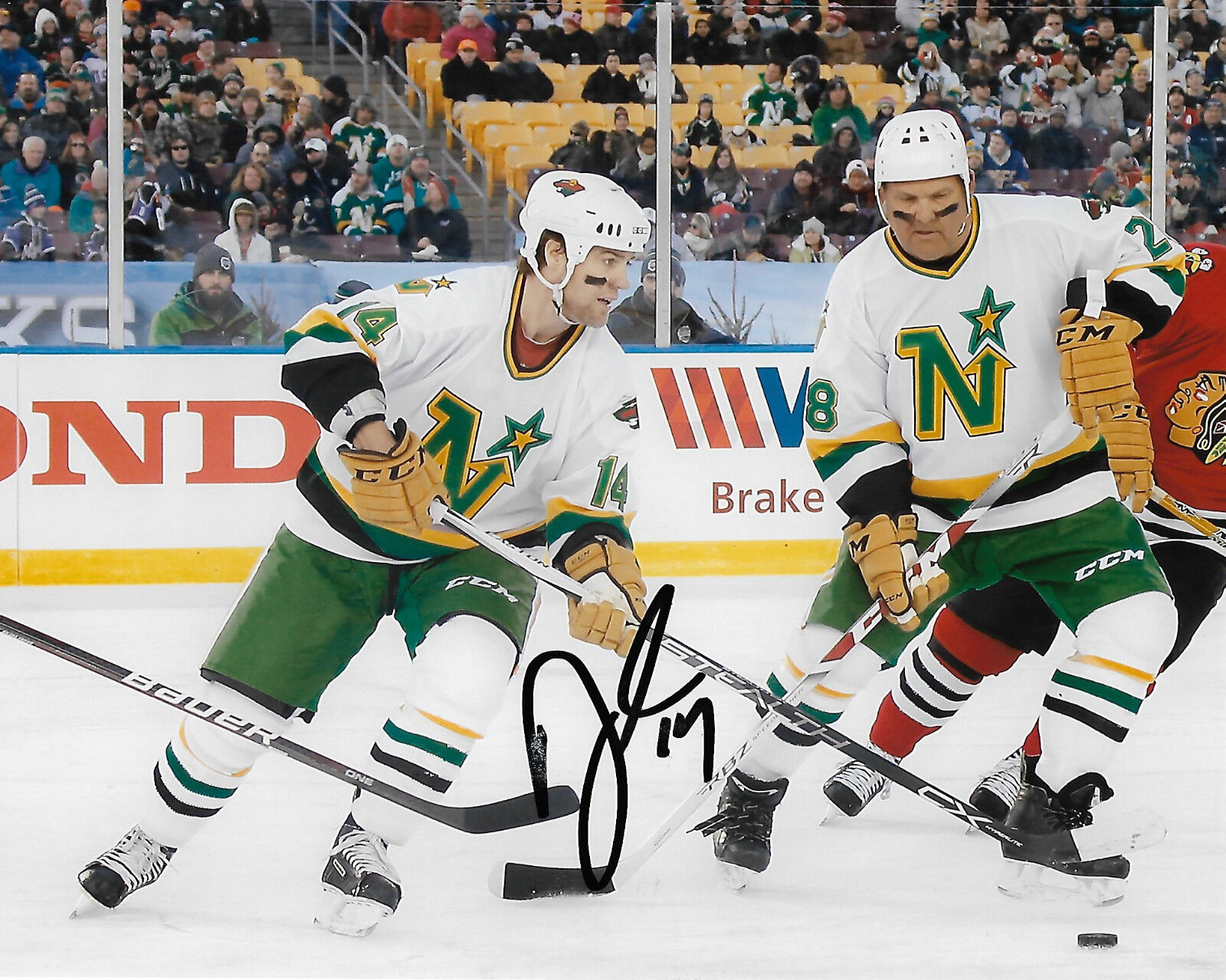 Minnesota North Stars Darby Hendrickson Signed Autographed 8x10 Photo Poster painting COA C