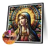 Diamond Painting-DIY Full Round Drill Stained Glass Art Virgin Mary