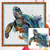 [Brand]Sea Turtle - 14CT Counted Cross Stitch - 51*49cm - Animal