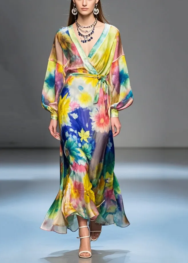Drawn To Florals Tie Waist Dress
