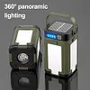 Solar Foldable Camping Light Rechargeable Portable Flashlight Hanging Tent Light