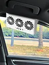 Solar Car Exhaust Fan with 3 Air Outlets Car Radiator Cooling Fan for All Cars