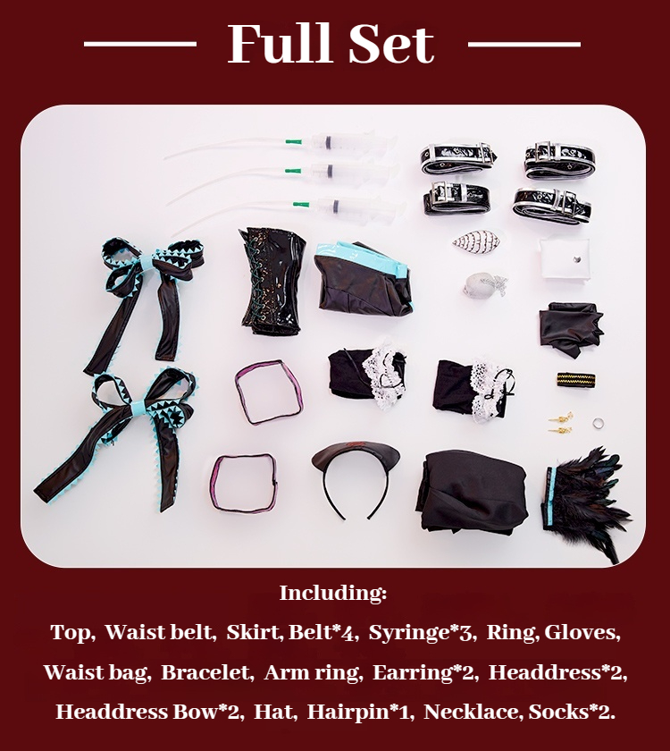 [Wetrose] Calne Ca 骸音シーエ Karune Shii-e Miku Cosplay Costume Wig Full Set